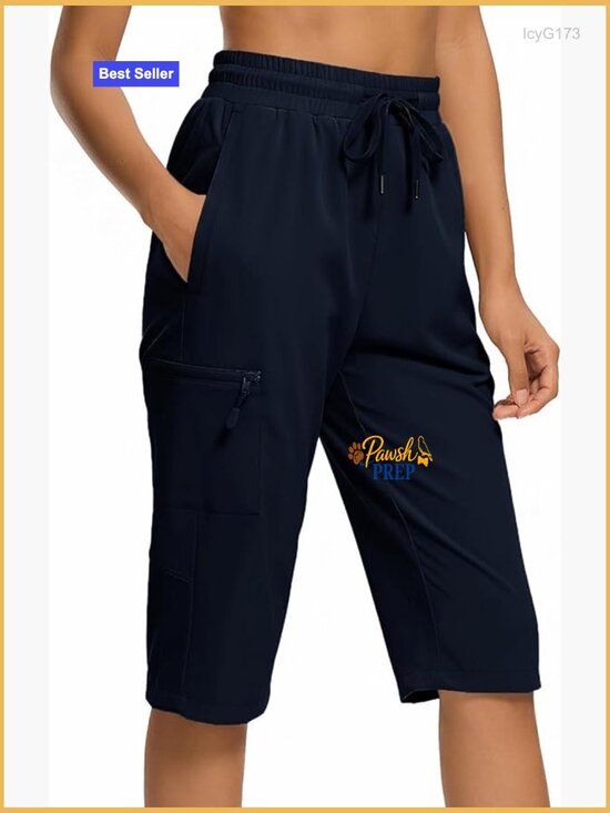Women's Hiking Shorts Quick Dry Cargo Bermuda with Zipper Pockets